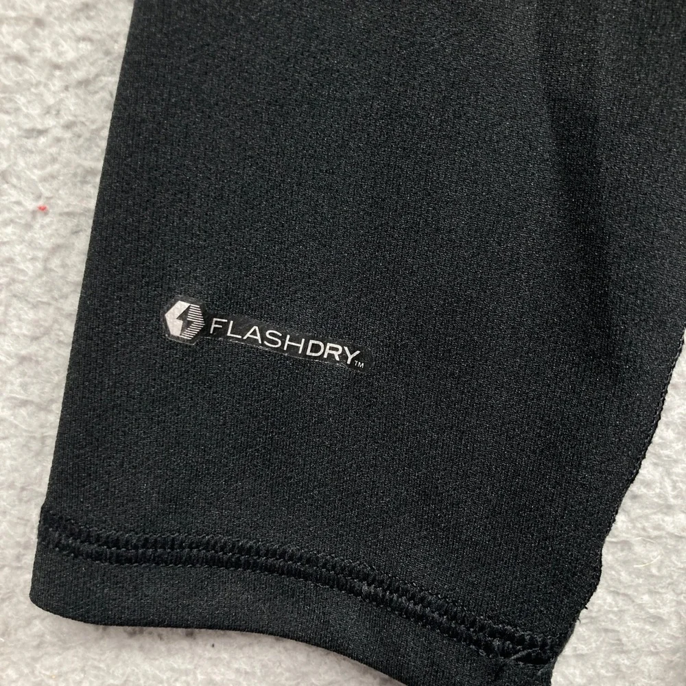 The North Face Performance Shirt Mens Large Black FlashDry Raglan Long Sleeve